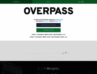 overpassfont.org screenshot