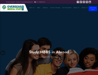 overseasmedicalstudy.com screenshot