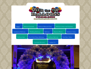 overthetopballoons.com screenshot