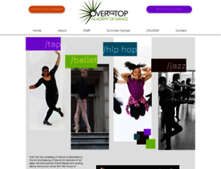overthetopdance.com screenshot