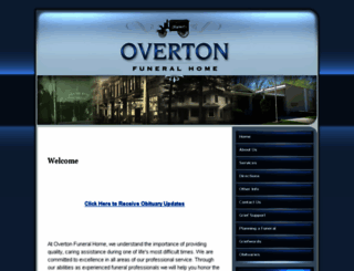 overtonfunerals.com screenshot