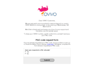 ovivomobile.com screenshot