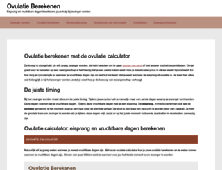 ovulatie-berekenen.com screenshot