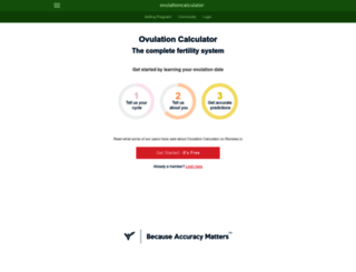ovulationcalculator.com screenshot