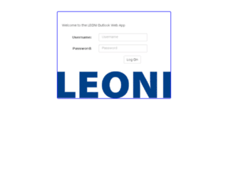 owa.leoni.com screenshot