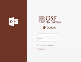 owa.osfhealthcare.org screenshot