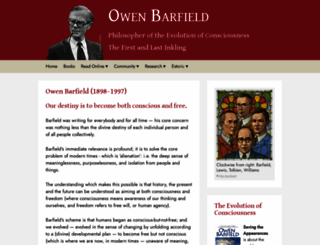 owenbarfield.org screenshot