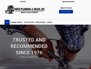 owenplumbing.com screenshot