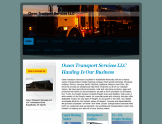 owentransportservices.com screenshot
