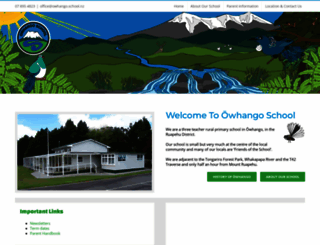 owhangoschool.co.nz screenshot