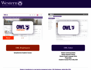 owl.uwo.ca screenshot