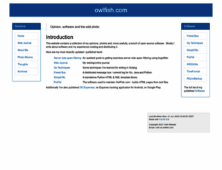 owlfish.com screenshot