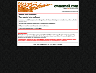 ownemail.com screenshot