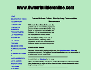 ownerbuilderonline.com screenshot