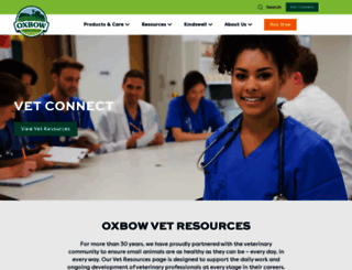 oxbowvetconnect.com screenshot