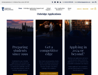 oxbridgeapplications.com screenshot
