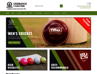 oxbridgeballs.co.uk screenshot