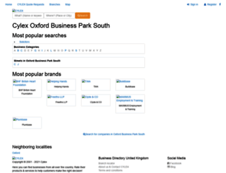 oxford-business-park-south.cylex-uk.co.uk screenshot
