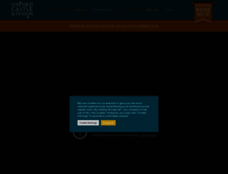 oxfordcastleandprison.co.uk screenshot