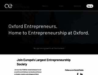 oxfordentrepreneurs.co.uk screenshot