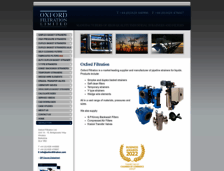 oxfordfiltration.com screenshot