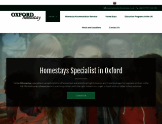 oxfordhomestay.co.uk screenshot