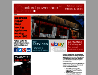 oxfordpowershop.co.uk screenshot