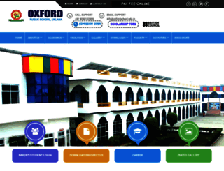 oxfordschool.edu.in screenshot