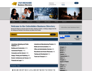 oxfordshire-business-directory.co.uk screenshot