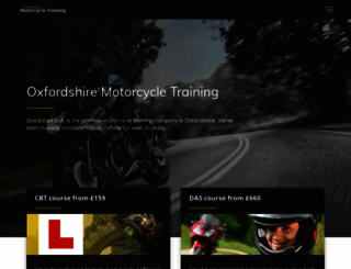 oxfordshiremotorcycletraining.com screenshot