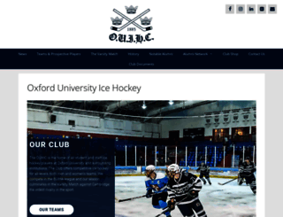 oxforduniversityicehockey.com screenshot
