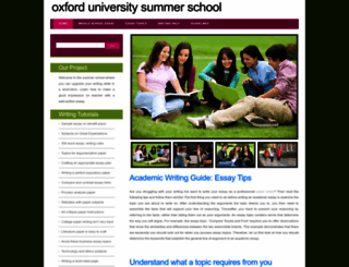 oxforduniversitysummerschool.com screenshot