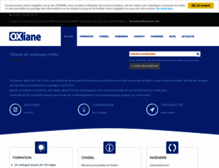 oxiane.com screenshot