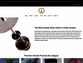 oxidehookah.com screenshot