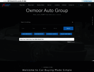 oxmoorautogroup.com screenshot