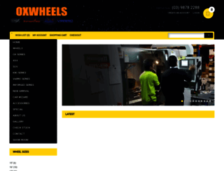 oxwheels.com.au screenshot