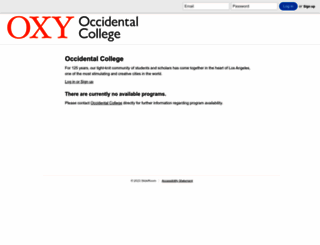 oxy.slideroom.com screenshot