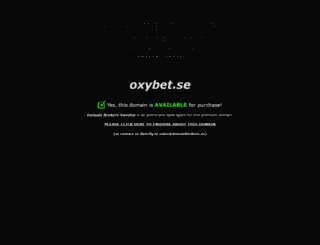 oxybet.se screenshot