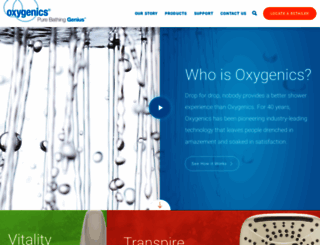 oxygenics.com screenshot