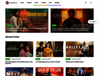 oyelyrics.com screenshot