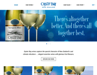 oysterbaywines.com screenshot