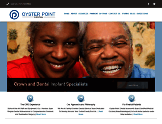 oysterpointdentistry.com screenshot