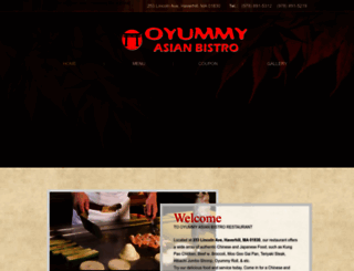 oyummyasianbistro.com screenshot