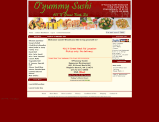 oyummysushirestaurant.com screenshot