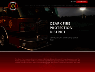 ozarkfire.org screenshot