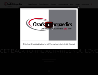 ozarkorthopaedic.com screenshot