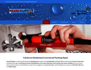ozarkplumbing.com screenshot