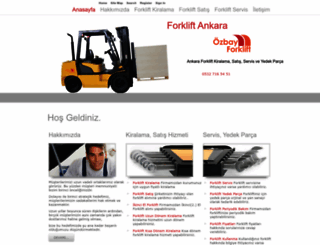 ozbayforklift.com screenshot