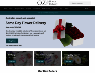 ozflowerdelivery.com.au screenshot
