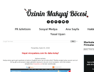 ozininmakyajbocesi.com screenshot